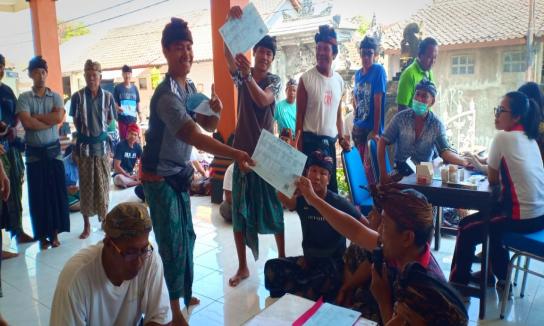 Proses Pembagian Kartu Keluarga kepada Krama Banjar Kalanganyar, Hasil Jemput Bola di Jimbaran